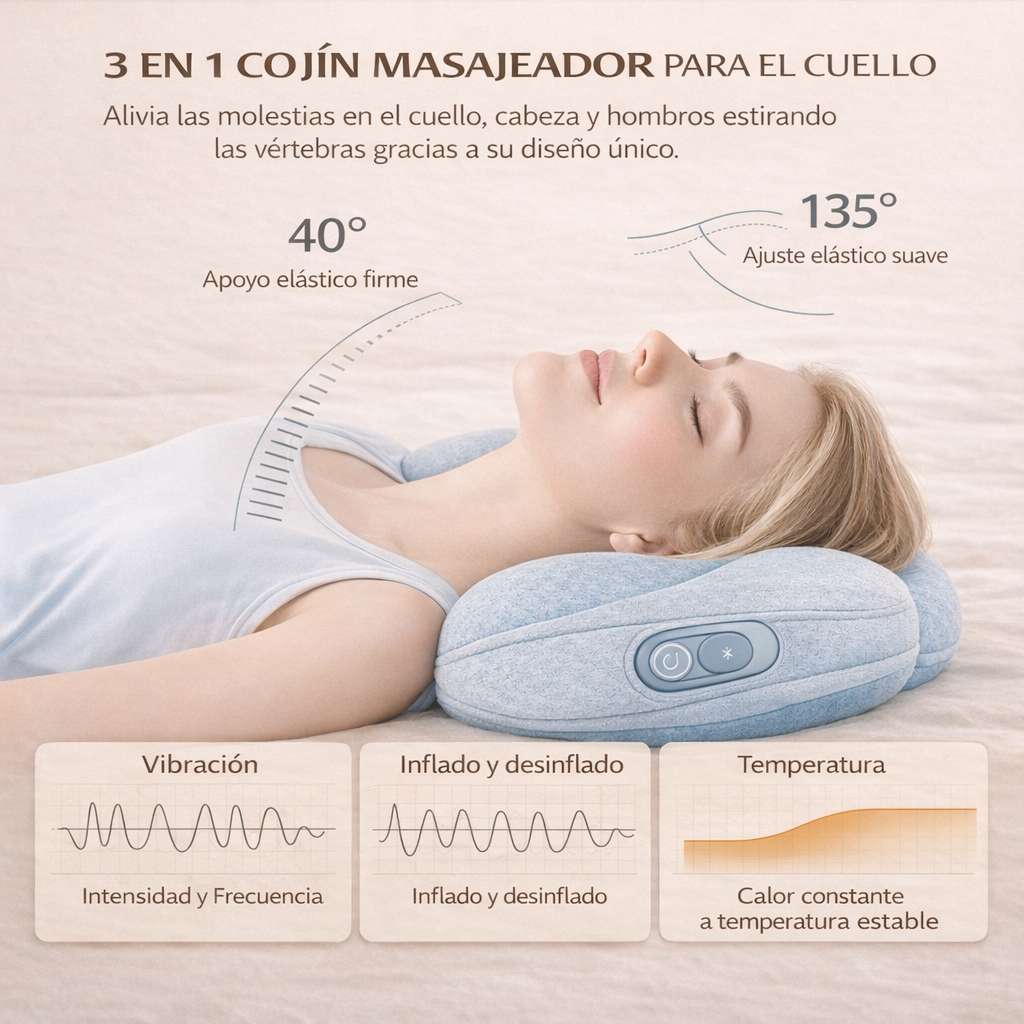 Relax Relief Tu masaje profesional en casa con calor terapéutico