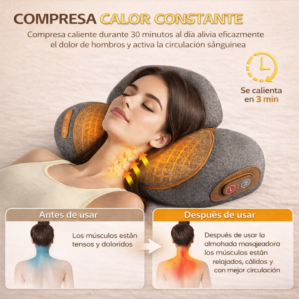 Relax Relief Tu masaje profesional en casa con calor terapéutico
